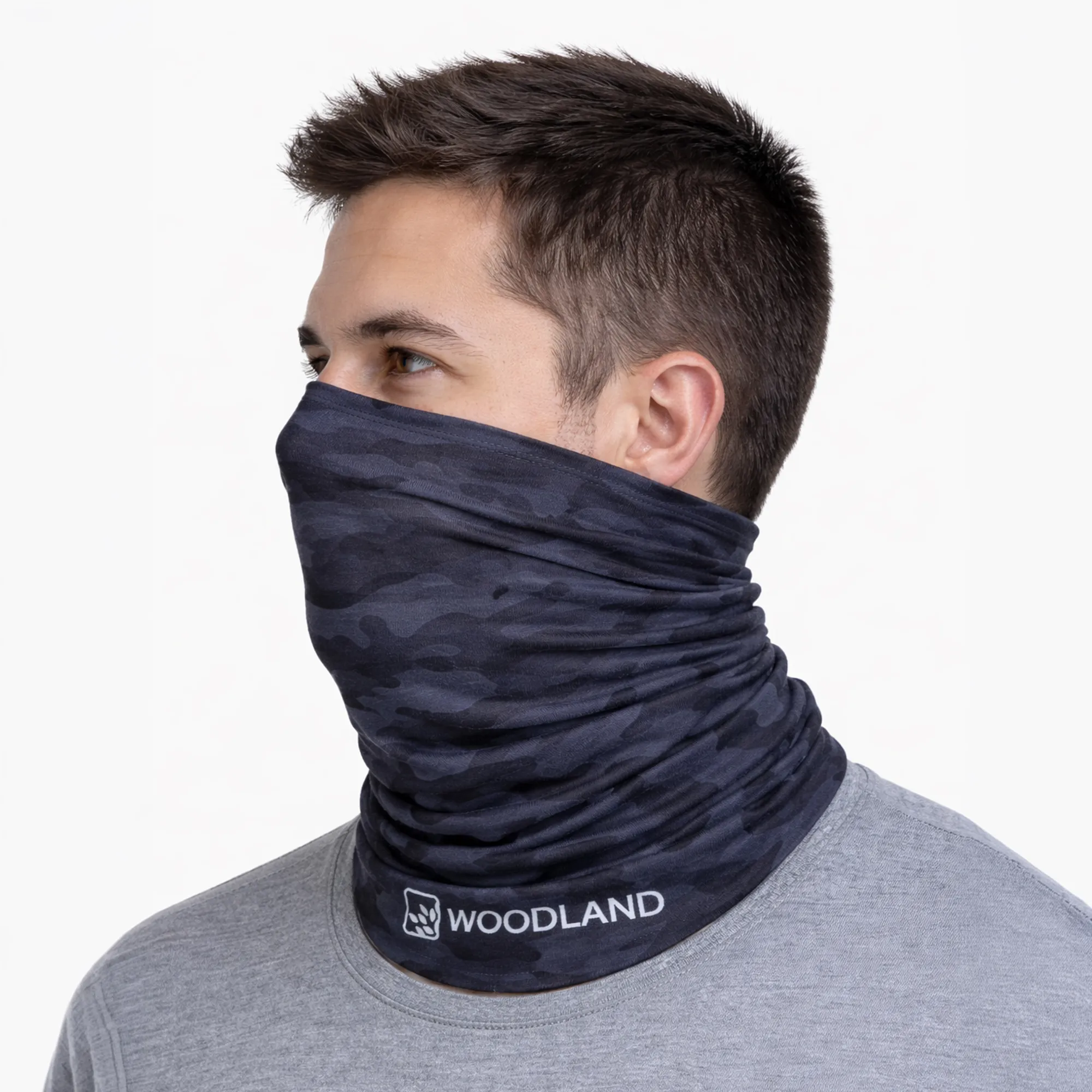 Camo Grey Unisex Multifunctional Headband - Thumbnail 2